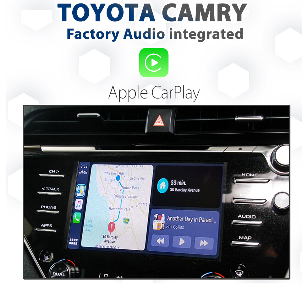 Toyota CAMRY 2018 Current Factory Audio Integrated Apple CarPlay