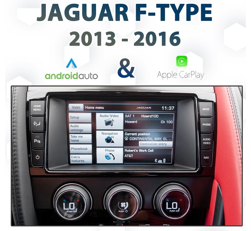 Jaguar F-TYPE 2014 - 2016 IAM2.1 Audio Integrated Apple CarPlay &amp; Android Auto