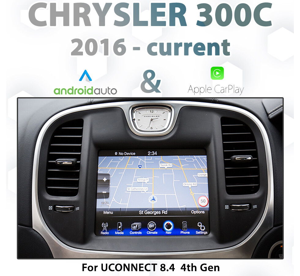 [2015-2018] Chrysler 300C - Apple CarPlay &amp; Android Auto Integration for UConnect 8.4&quot; 4th Gen