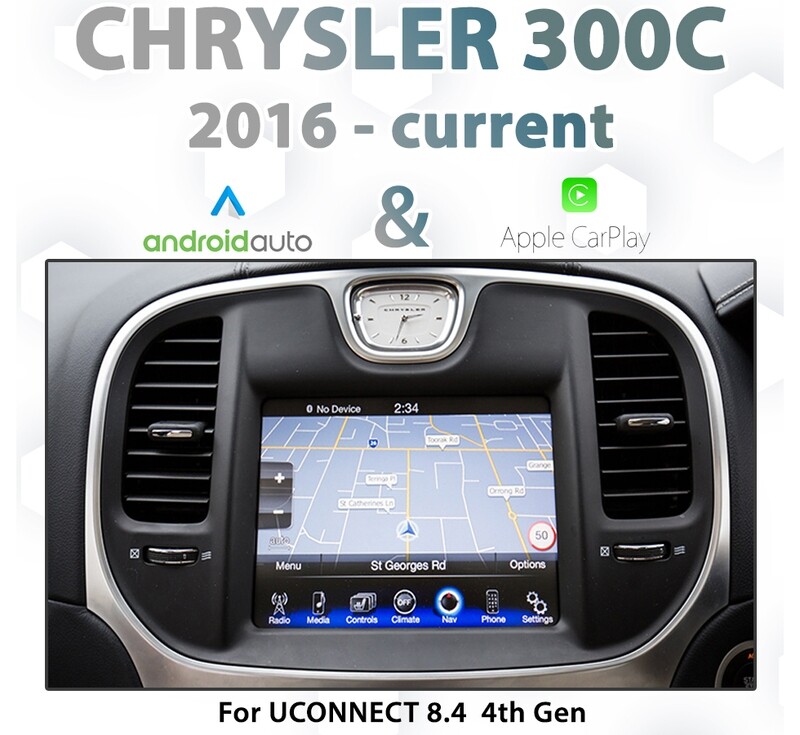[2015-2018] Chrysler 300C - Apple CarPlay &amp; Android Auto Integration for UConnect 8.4" 4th Gen