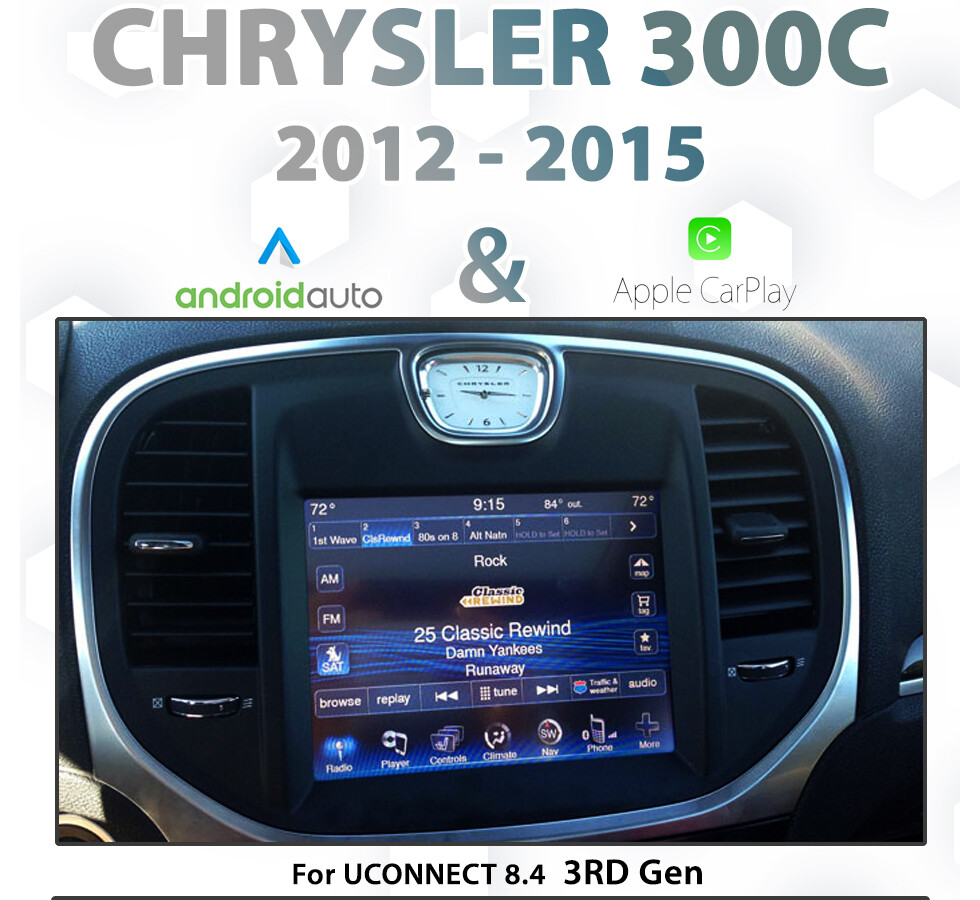 [2012-2015] Chrysler 300C - Apple CarPlay &amp; Android Auto Integration for UConnect 8.4&quot; 3rd Gen