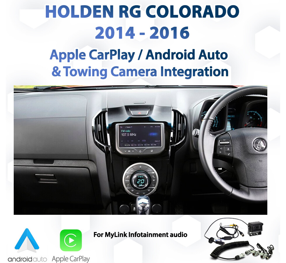 Holden RG Colorado - Apple CarPlay & Android Auto with Towing camera integration package Holden RG Colorado - Apple CarPlay & Android Auto with Towing camera integration package