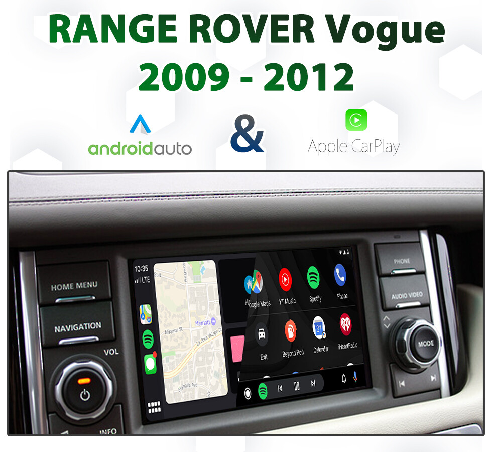 Range Rover VOGUE 2009 - 2012 Factory Audio Integrated Android Auto & Apple CarPlay Package Kit Range Rover VOGUE 2009 - 2012 Factory Audio Integrated Android Auto & Apple CarPlay Package Kit
