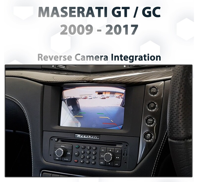 Reverse Camera Integration on Factory Infotainment System of Maserati 5.5th BOSE Factory Audio  Quattroporte  GranTurismo GranCabrio