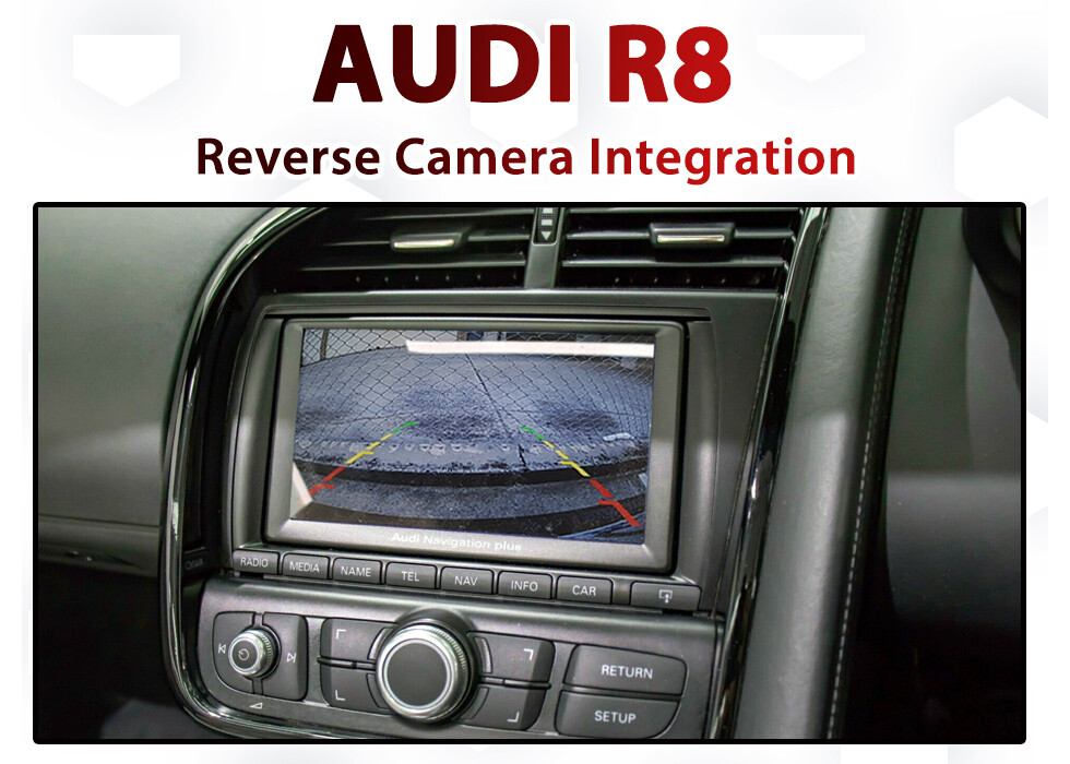 AUDI R8 / RNS-E integrated Reverse Camera Integration