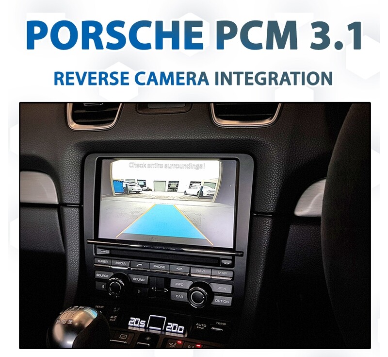 Porsche with Reverse Camera Integration, specifically designed for vehicles equipped with the PCM 3.1 infotainment system