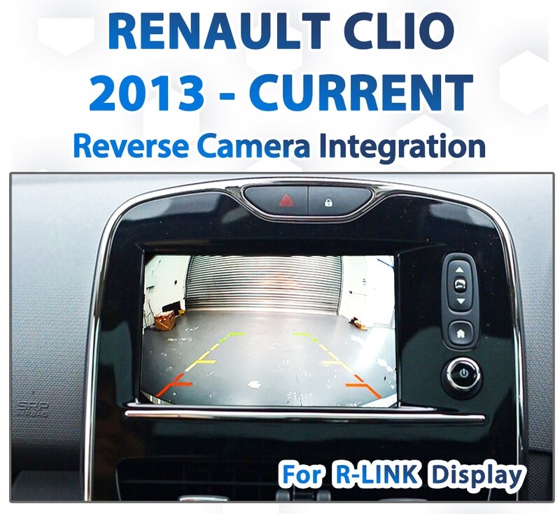 Renault Clio (2013 to current models) with a Reverse Camera Integration system, compatible with both MediaNAV and R-Link infotainment