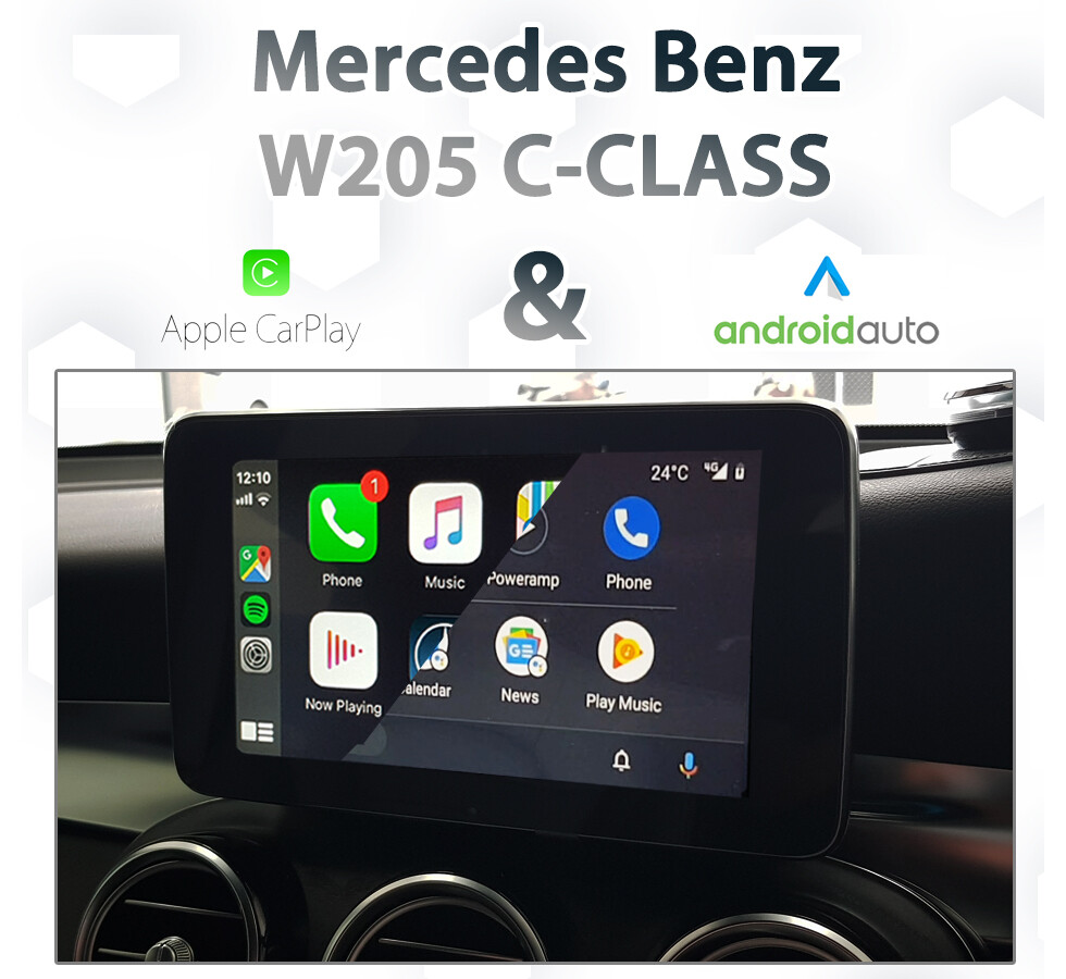 Mercedes Benz W205 C-Class - Apple CarPlay &amp; Android Auto Integration