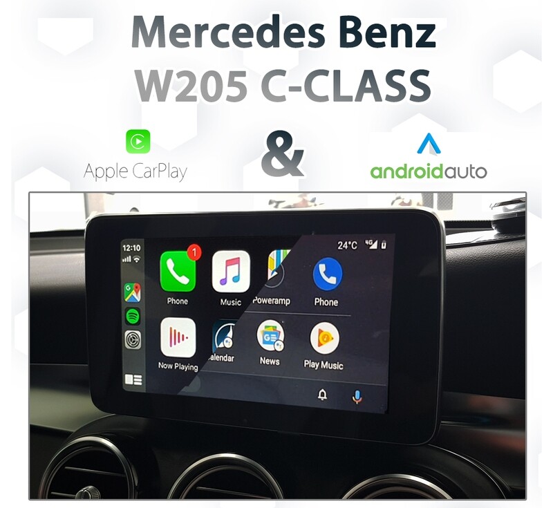Mercedes Benz W205 C-Class - Apple CarPlay &amp; Android Auto Integration