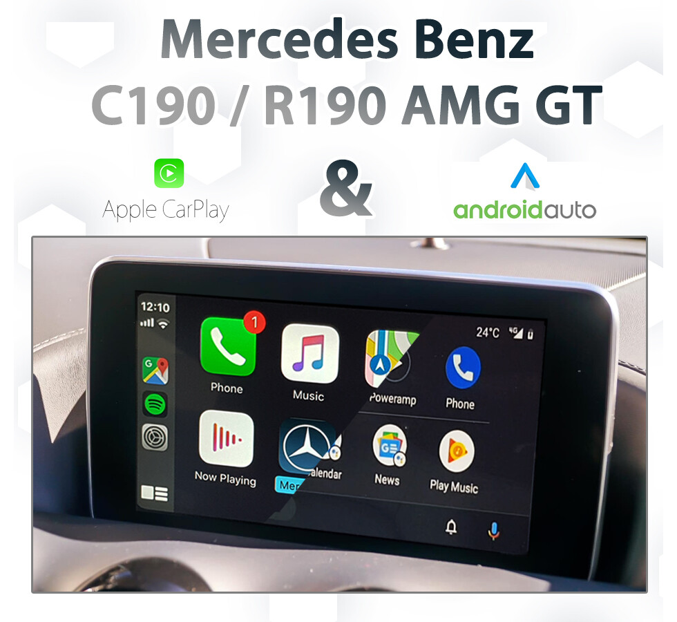 Mercedes-Benz AMG GT (R190 / C190) with Apple CarPlay and Android Auto integration