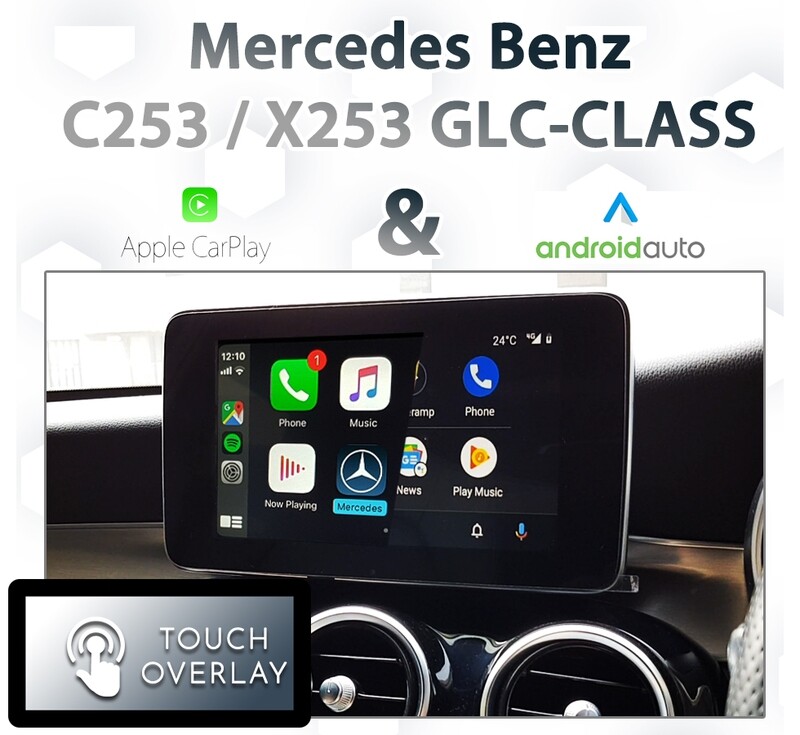 Mercedes-Benz GLC-Class (C253 / X253) with an exclusive Apple CarPlay and Android Auto integration featuring a touchscreen overlay