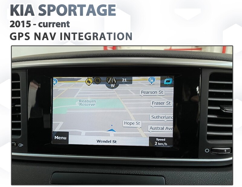 KIA SPORTAGE QL Series 2015 ~ onwards - GPS NAV Integration for original Audio