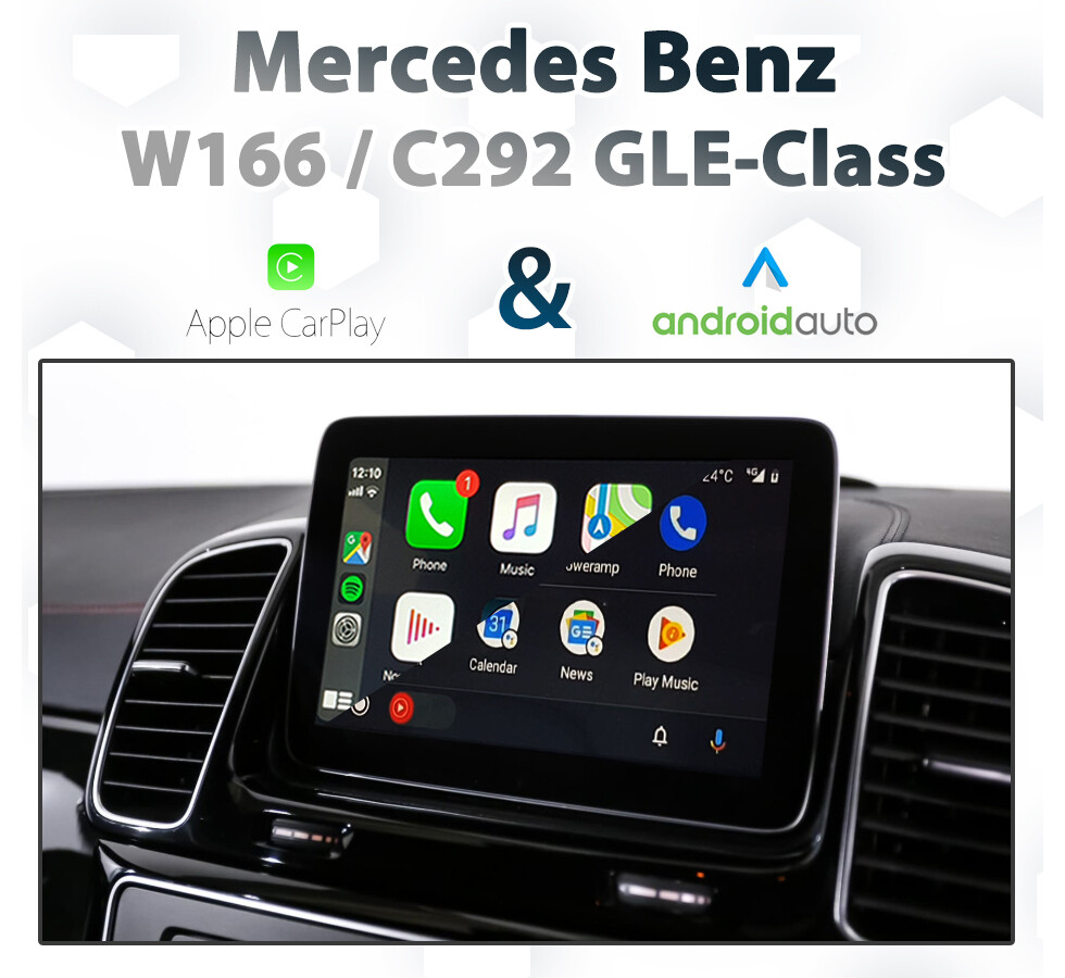 Mercedes-Benz GLE-Class (W166 / C292) with Apple CarPlay and Android Auto integration
