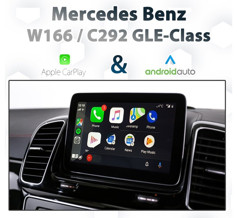 Mercedes-Benz GLE-Class (W166 / C292) with Apple CarPlay and Android Auto integration