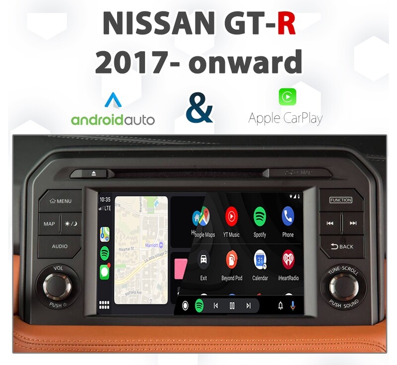 Nissan GT-R R35 From 2017 - Apple CarPlay &amp; Android Auto Integration