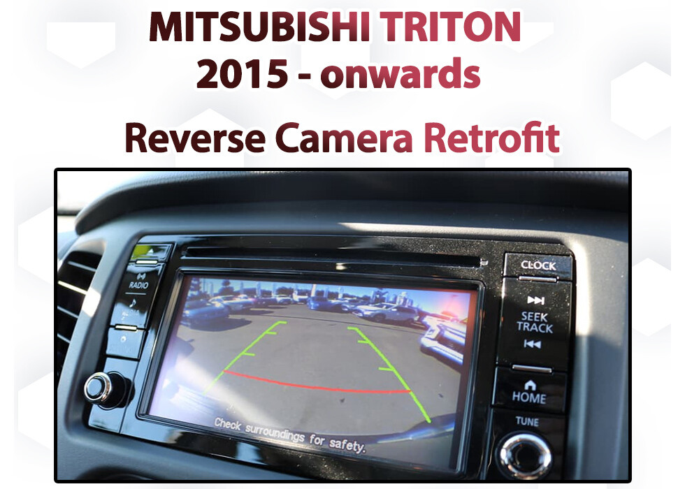 Mitsubishi Triton 2015 - onward KJ/KL - Reverse Camera retrofit Kit