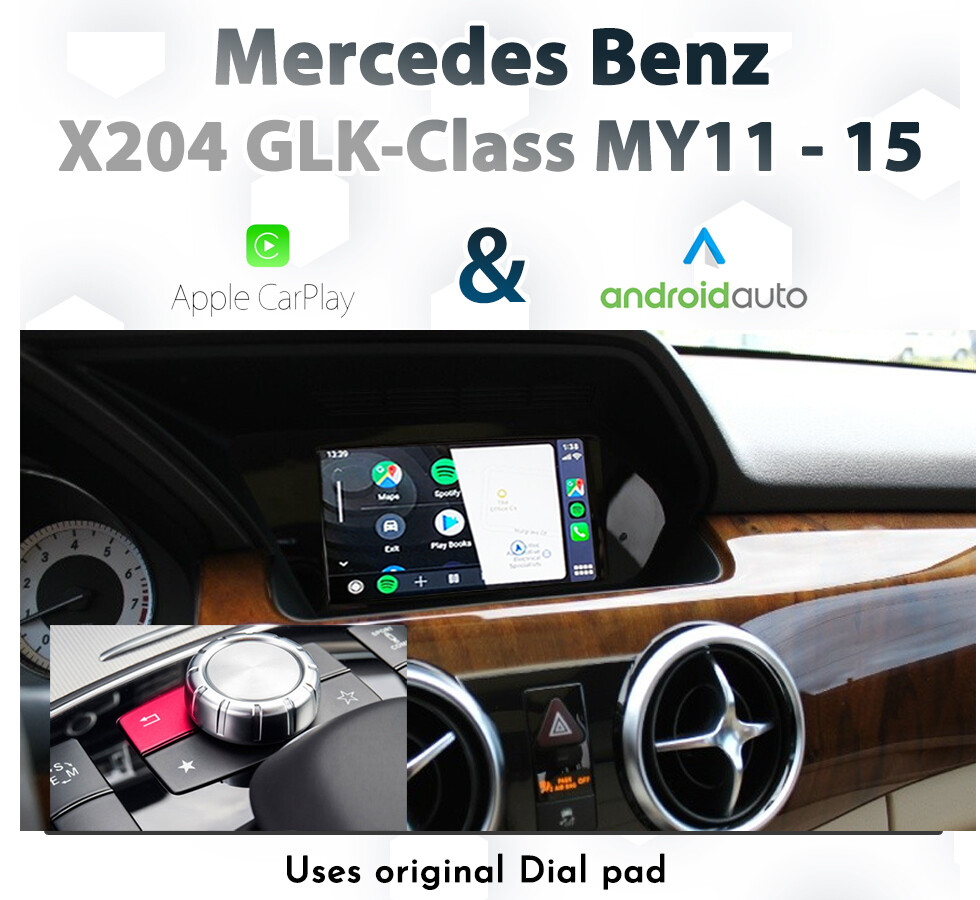 Mercedes-Benz X204 GLK-Class (2011-2015) – Dial Control Apple CarPlay &amp; Android Auto Integration for Audio20 or COMAND Systems