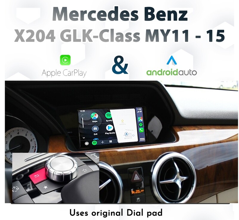 Mercedes-Benz X204 GLK-Class (2011-2015) – Dial Control Apple CarPlay &amp; Android Auto Integration for Audio20 or COMAND Systems