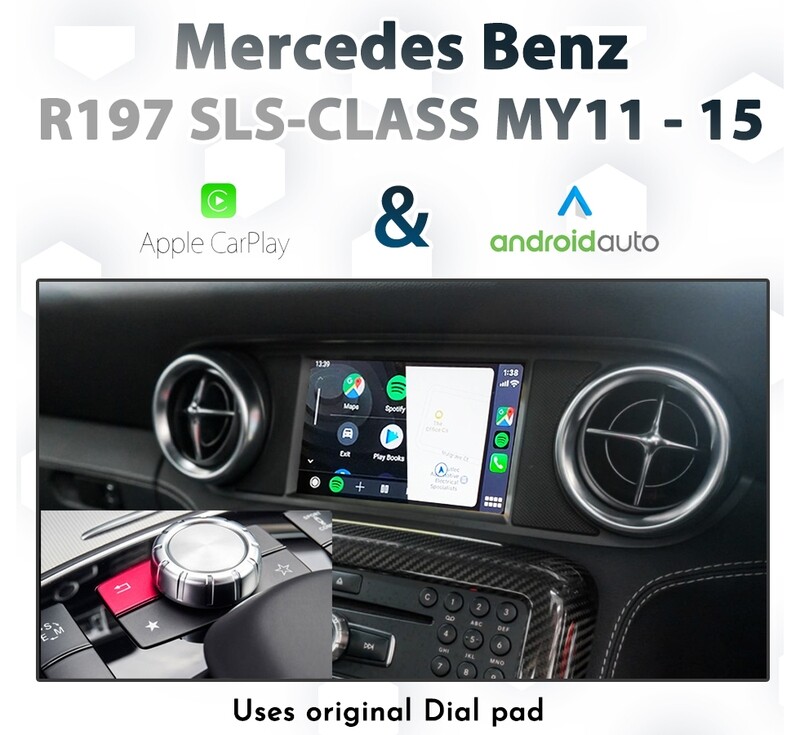 Mercedes-Benz SLS-Class (C197/R197, 2011-2015) – NTG4.5 Dial Control Apple CarPlay &amp; Android Auto Integration