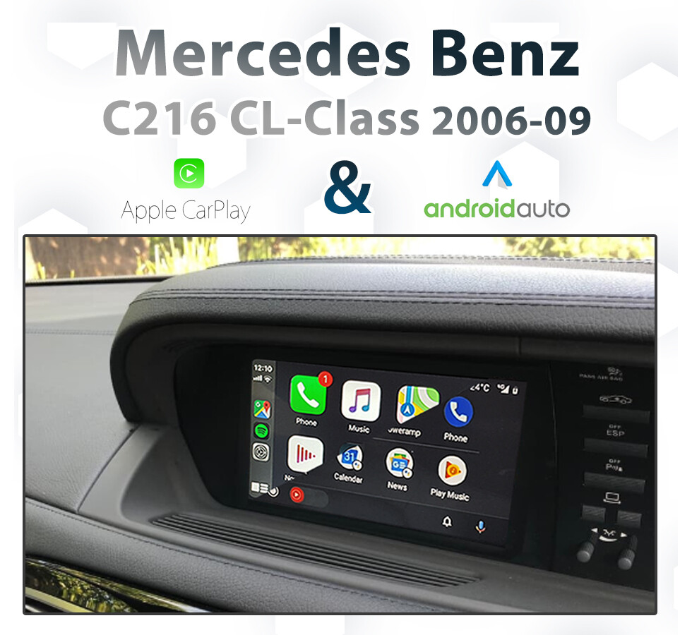 [DIAL] Mercedes-Benz CL-Class C216 (2006-2009) – Apple CarPlay &amp; Android Auto Integration for NTG4 with COMAND