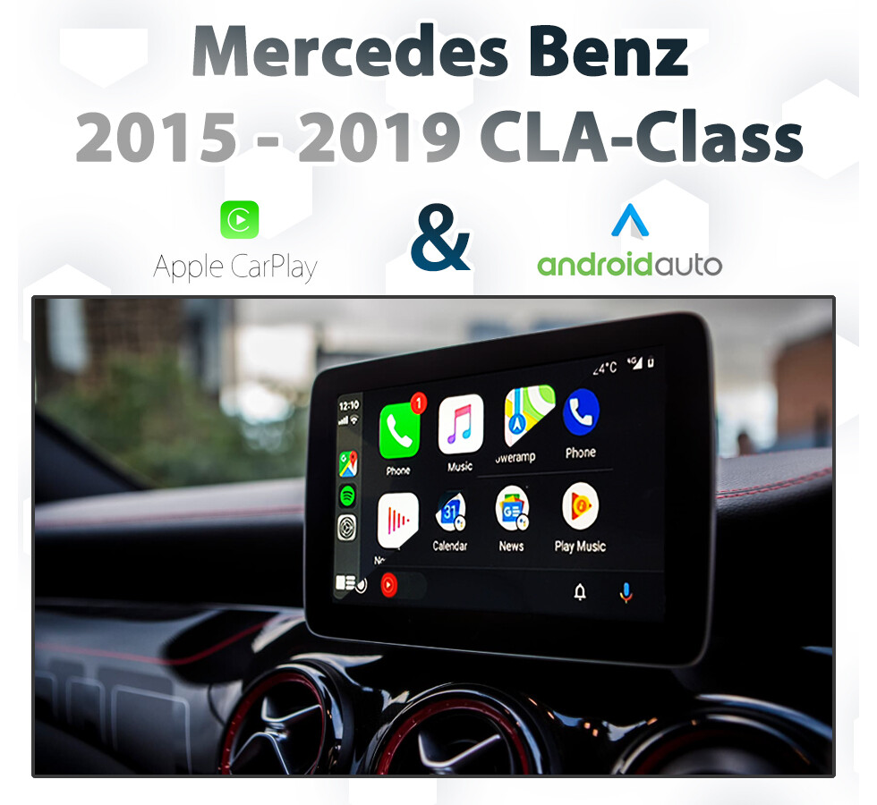 Mercedes-Benz C117 CLA-Class (2015-2019) with Apple CarPlay and Android Auto integration