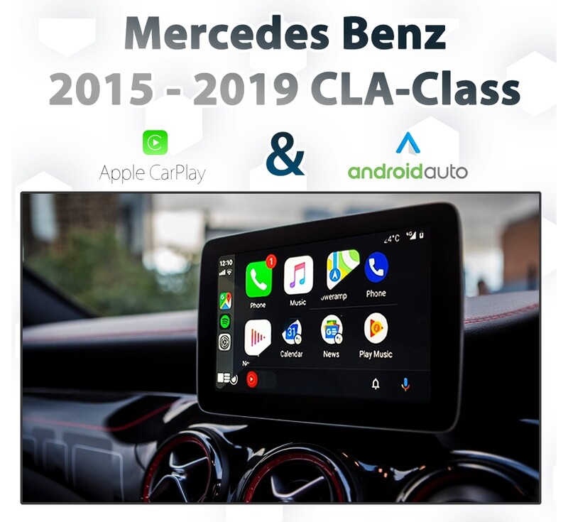 Mercedes-Benz C117 CLA-Class (2015-2019) with Apple CarPlay and Android Auto integration