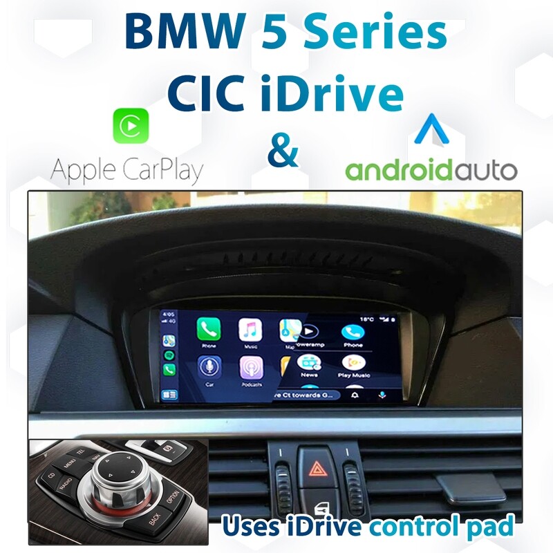 BMW E60 E61 5 Series LCI - CIC iDrive Apple CarPlay &amp; Android Auto Integration