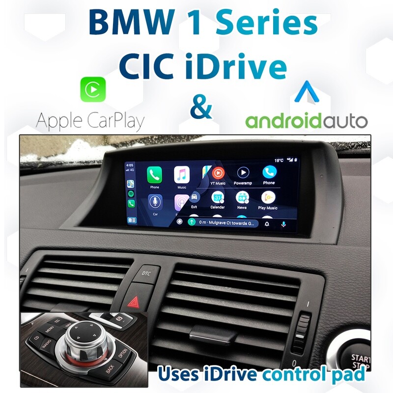 BMW E82 / E87 / E88 1 Series LCI - CIC iDrive Apple CarPlay &amp; Android Auto Integration