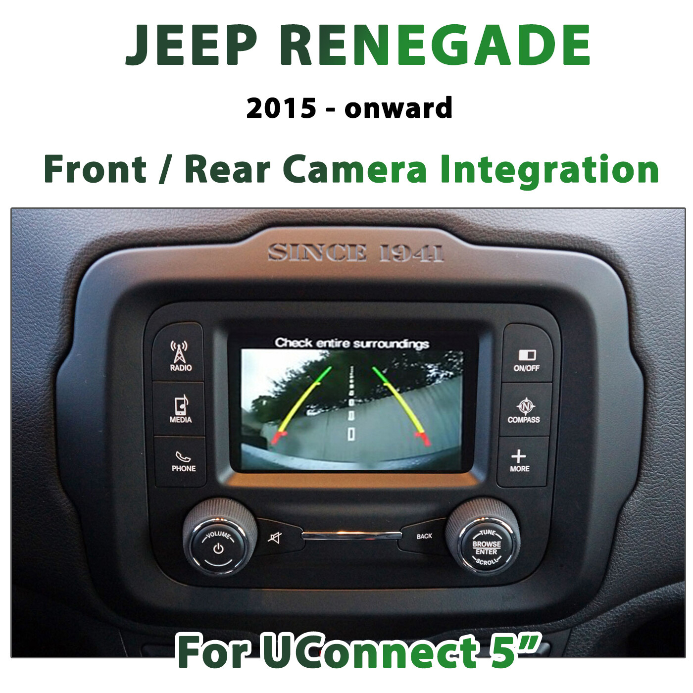 Jeep Renegade UConnect 5&quot; Camera Integration System