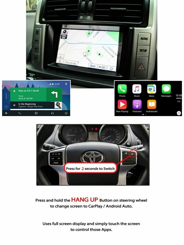 [2008-2013] Toyota Prado Apple CarPlay &amp; Android Auto Integration