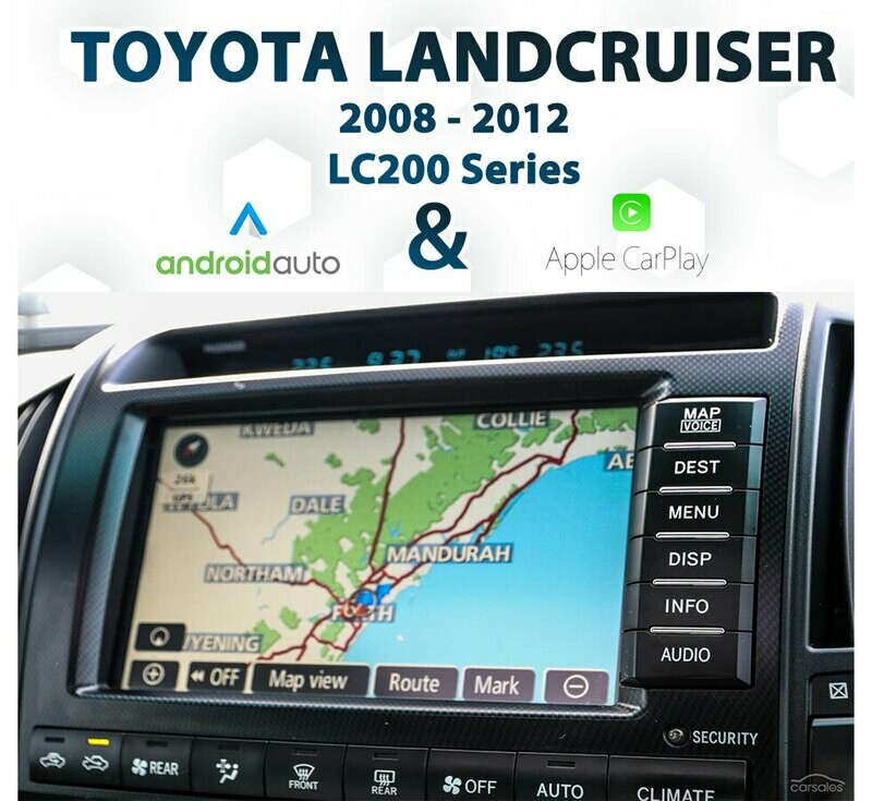Toyota Land Cruiser LC200 Series (2008 to 2012 pre-facelift models) with Apple CarPlay and Android Auto integration