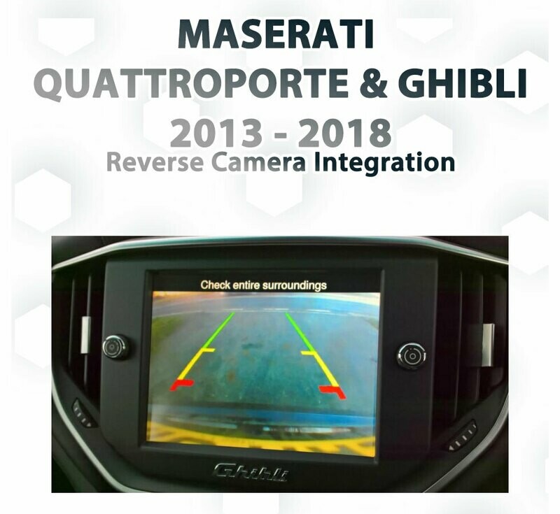 Maserati Quattroporte / Ghibli 6th Gen Models (2013 &amp; Onwards) UConnect Audio Integrated CAMERA Package Kit