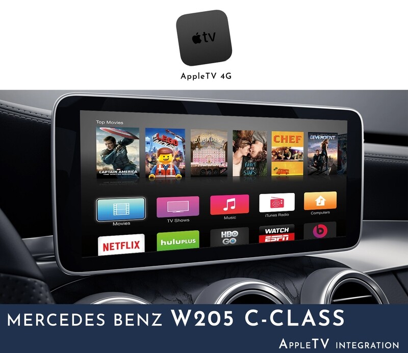 Mercedes Benz W205 C-Class NTG5 Audio - AppleTV Integration