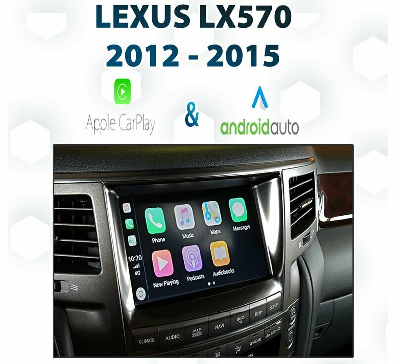 [2012-2015] Lexus LX J200 Pre-facelift Apple CarPlay &amp; Android Auto Integration