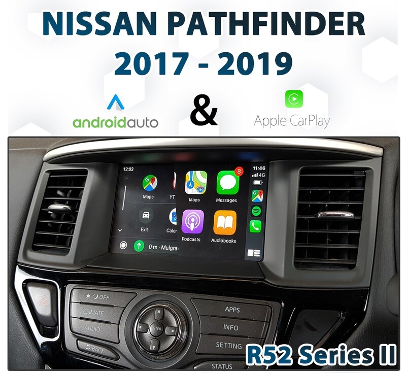Nissan Pathfinder R52 Series II (2017-2019) with Apple CarPlay and Android Auto integration