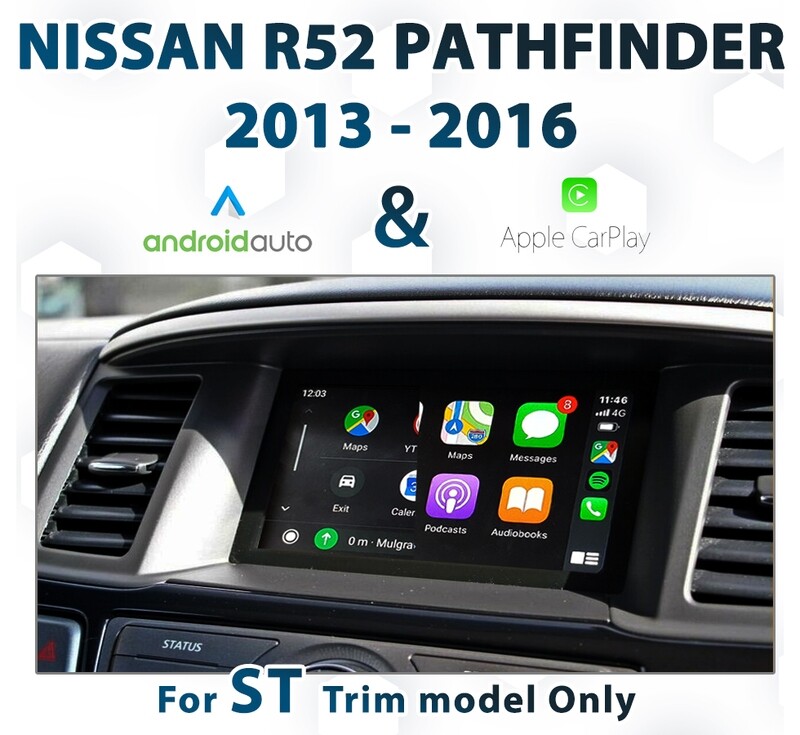 Nissan Pathfinder R52 Series (2013-2016) ST trim with Apple CarPlay and Android Auto integration