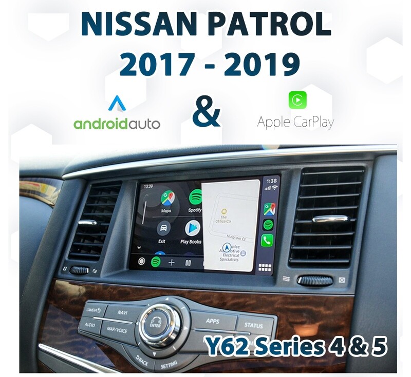 Nissan Y62 Series 4 &amp; 5 Patrol (2017-2020 models) with seamless Apple CarPlay and Android Auto ST, SI, ST-L, and TI-L