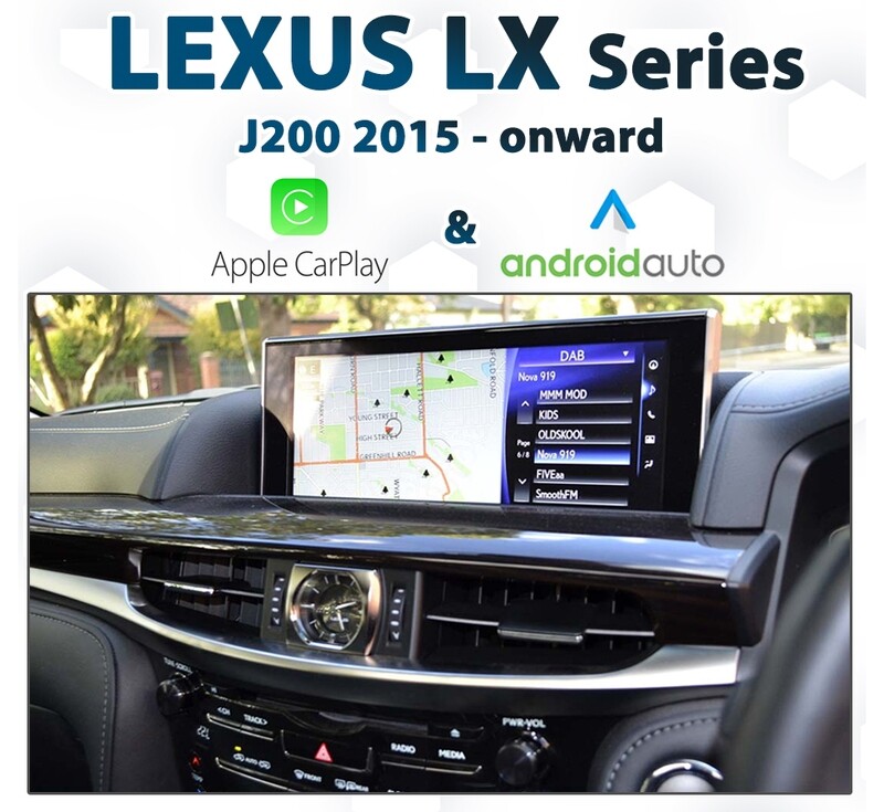 [2015+]LEXUS LX J200 Face lift - Apple CarPlay &amp; Android Auto Integration