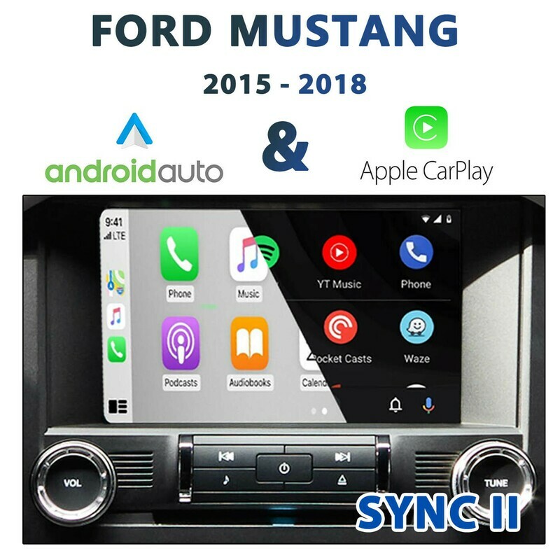 Ford Mustang (S550) Sync2 (2015 - Early 2016) Apple CarPlay &amp; Android Auto Integration