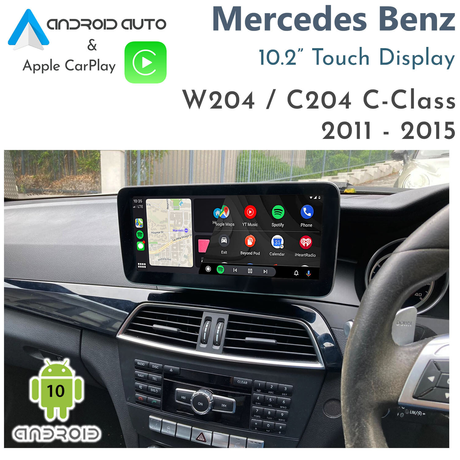 Carplay мерседес w204