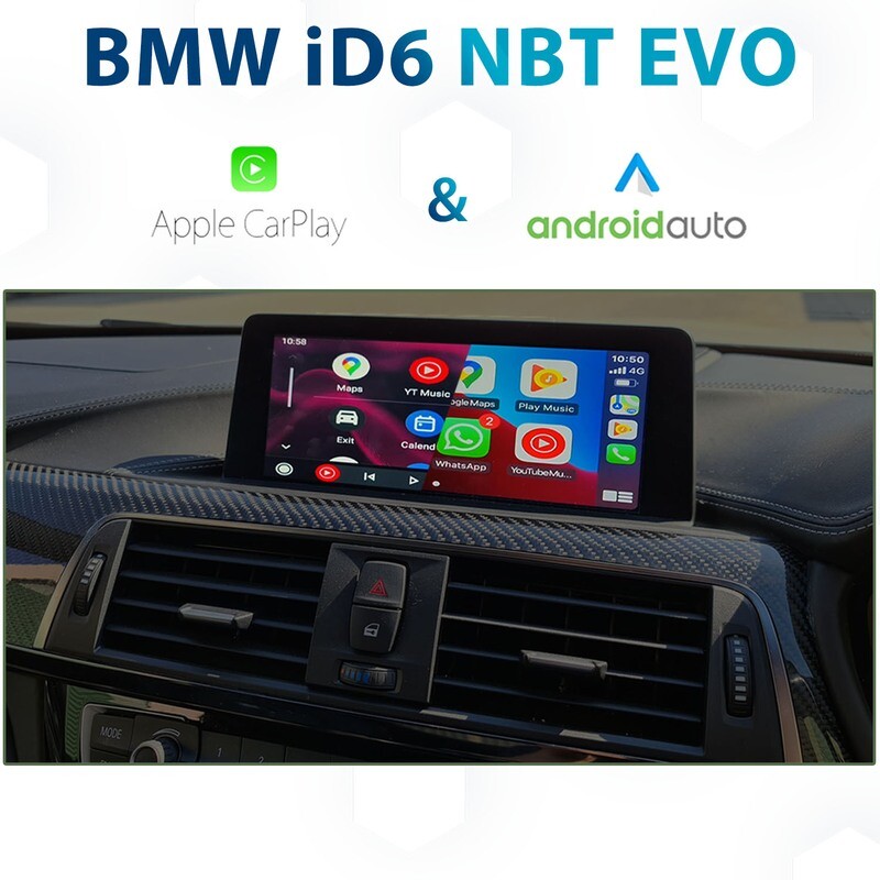 BMW ID5 ID6 NBT EVO iDrive - Apple CarPlay &amp; Android Auto Integration