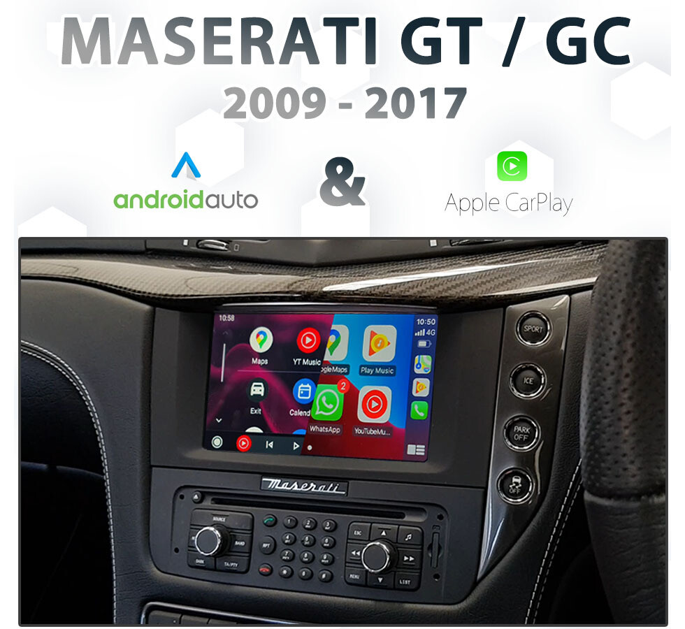 Maserati 5.5th BOSE Factory Audio Integrated Android Auto & Apple CarPlay Package Kit Maserati 5.5th BOSE Factory Audio Integrated Android Auto & Apple CarPlay Package Kit