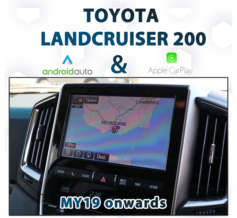 Toyota Land Cruiser LC200 Series (2019 to 2021 models) with seamless Apple CarPlay and Android Auto integration