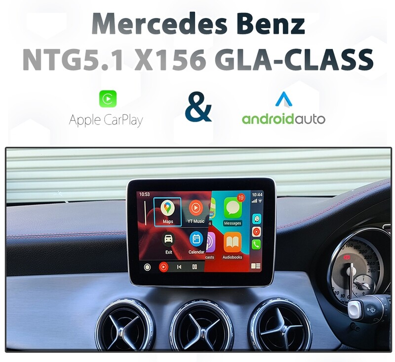Mercedes-Benz X156 GLA-Class with Apple CarPlay and Android Auto integration