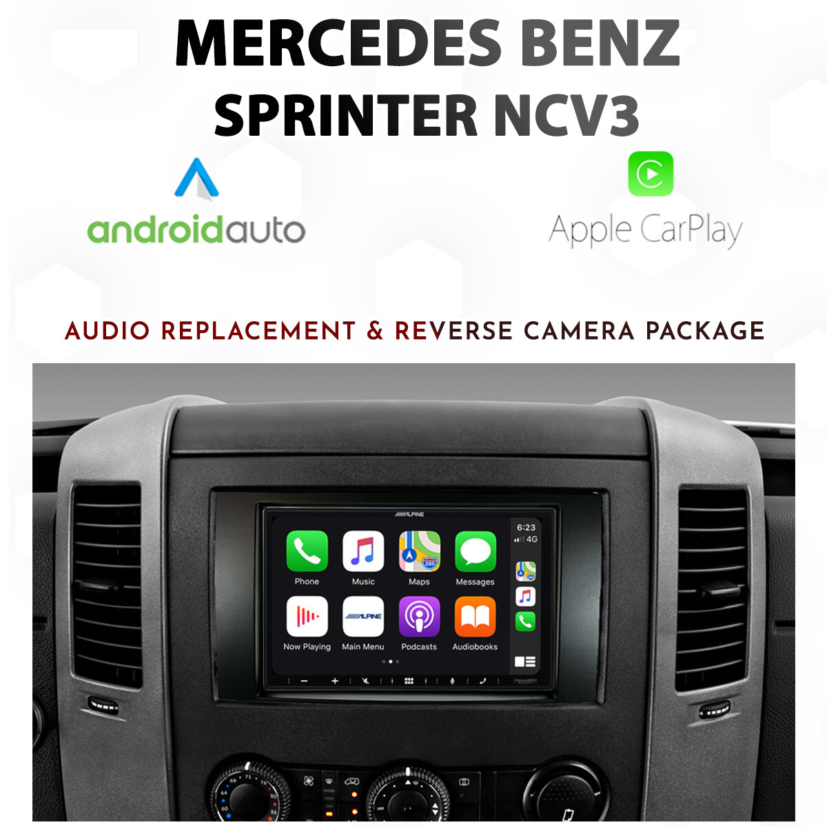 [2006-2018] Mercedes benz Sprinter NCV3 - Apple CarPlay &amp; Android Auto Audio upgrade