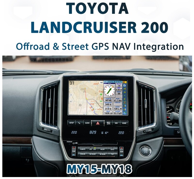 [2015-2018] Toyota Landcruiser 200 - Offroad GPS NAV Integration