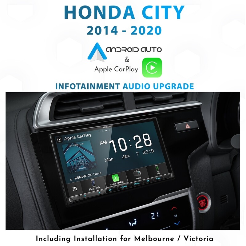 Honda City- Apple CarPlay &amp; Android Auto audio Upgrade