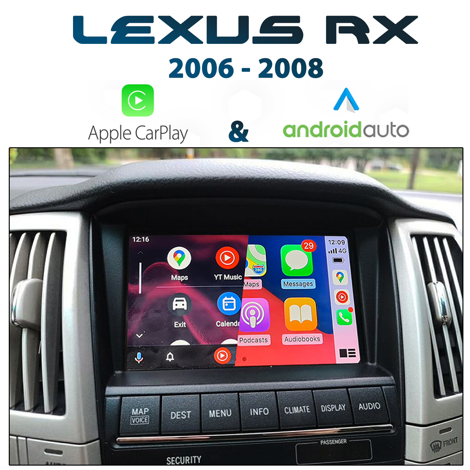 [2006-08] LEXUS RX XU30 - Apple CarPlay &amp; Android Auto Integration