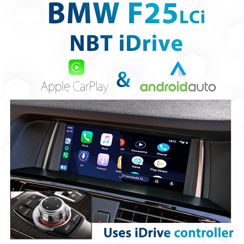 BMW F25 LCi X3 -  NBT iDrive Apple CarPlay &amp; Android Auto Integration