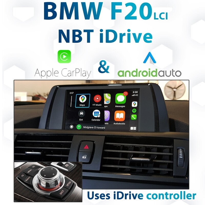 BMW F20 1 Series - NBT iDrive Apple CarPlay &amp; Android Auto Integration